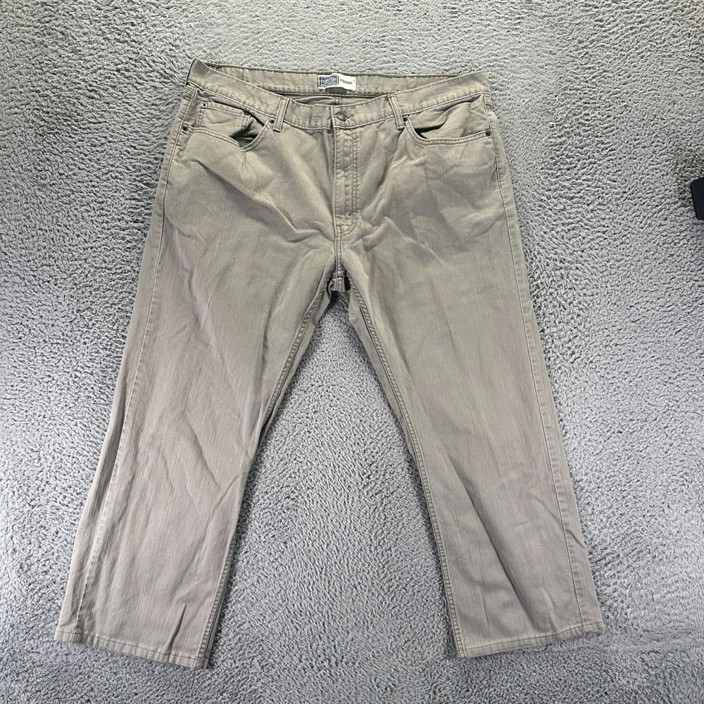 Signature by Levi's Jeans Mens 40x28 Gray Cotton Denim Straight Leg Workwear